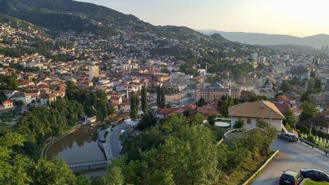 Aerial view of Sarajevo