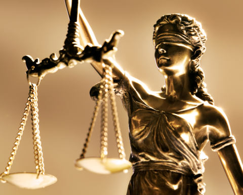 Lady Justice holding scales